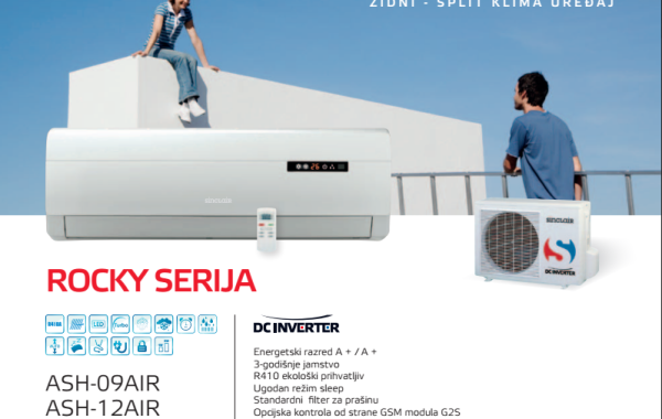 Sinclair inverter klima uređaj ash air Rocky